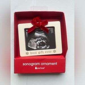 Sonogram Ornament with Bow